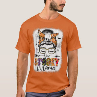 T-shirt Messy Bun Cheveux Un Costume Éffrayant Mama Hallow