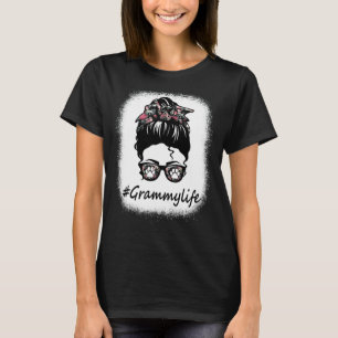 T-shirt Messy Bun Chien Grammy Vie Femmes