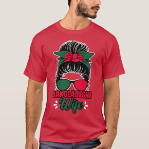 T-shirt Messy Bun Femme Bangladaise Pour Un Bengali Bangla