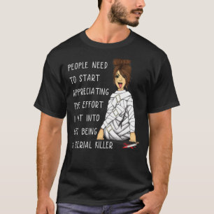 T-shirt Messy Bun L'Effort Que J'Ai Mis Dans Ne Pas Être U