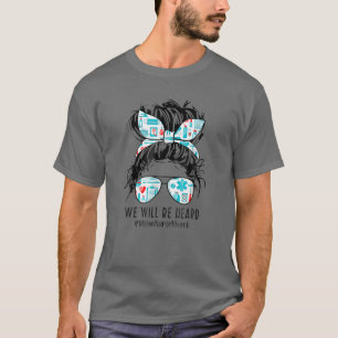 T-shirt Messy Bun Nous Serons Entendus Million Nurse Mars