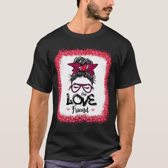 T-shirt Messy Bun One Aimé Mère Maman Femmes Vale (Devant)