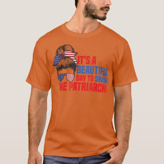 T-shirt Messy Bun Smash The Patriarchy Pro 1973 Roe Femini