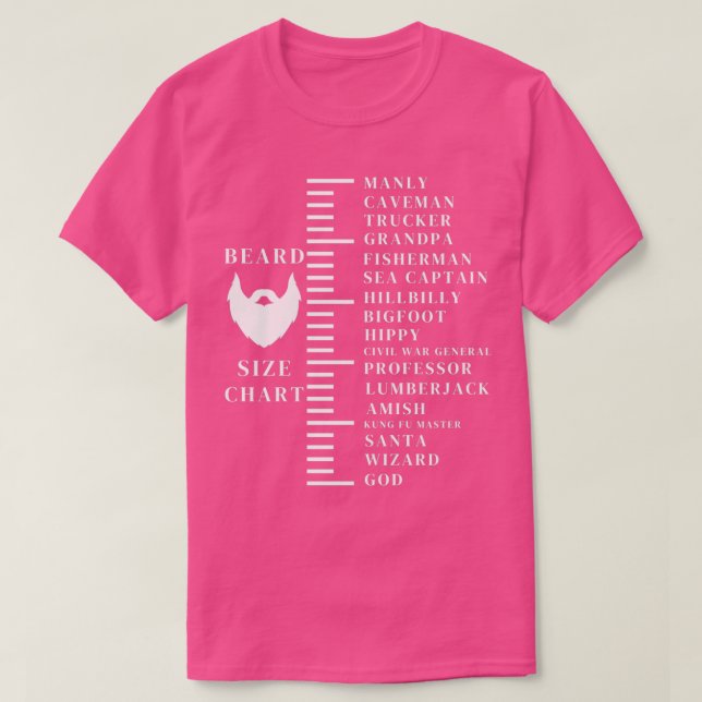 T-shirt Mesure de la barbe 10 (Design devant)