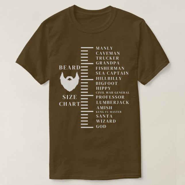 T-shirt Mesure de la barbe 4 (Design devant)