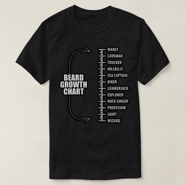 T-shirt Mesure de la barbe 6 (Design devant)