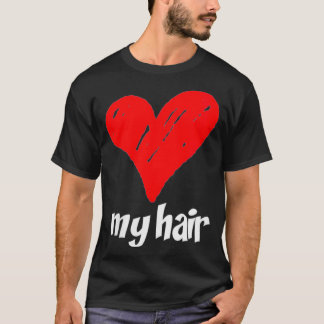 T-shirt Mesure de la longueur des cheveux des femmes avec 
