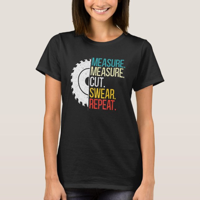 T-shirt Mesurer Mesure Coupe Sweer Répéter Pour Un Homme H (Devant)