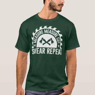 T-shirt Mesurer Mesure Coupe Sweer Répétition Conception P