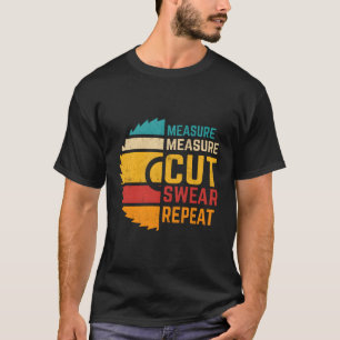 T-shirt Mesurer Mesure Coupe Sweer Répétition Travail du b