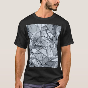 T-shirt Métal 3D doré : Arrière - plan géométrique