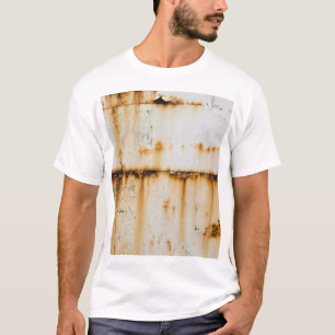 T-shirt Métal blanc rouillé : surface texturée
