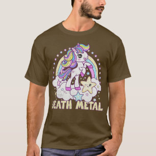 T-shirt Métal de la mort Unicorn Pony désorganisé