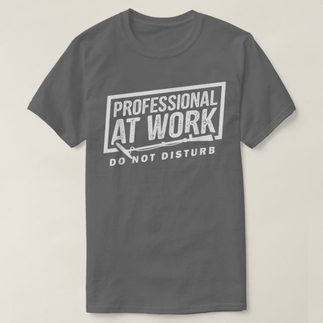 T-shirt Metal    DetectingProfessional au travail  (Design devant)