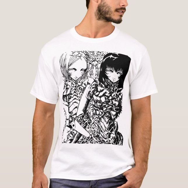 T-SHIRT METAL GIRLS BLAME CLAYMORE (Devant)