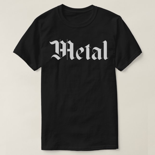 T-shirt métal gothique (Design devant)