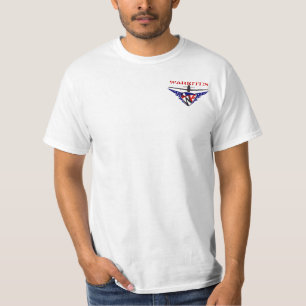 T-shirt métal lourd de mustang de p-51a