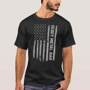 T-shirt Metal lourd Papa Amérique Drapeau Patriot Vintage