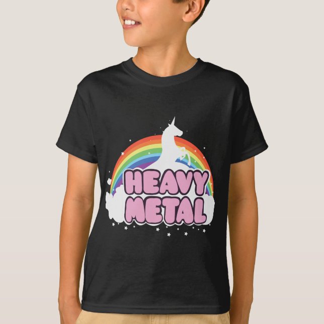 T-shirt Métal lourd Unicorne musique Ella Lopez (Devant)