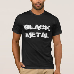 T-shirt Métal noir