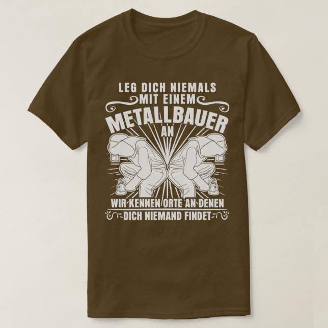 T-shirt Métal Ouvriers Et Métal Construction Métal Dit (Design devant)