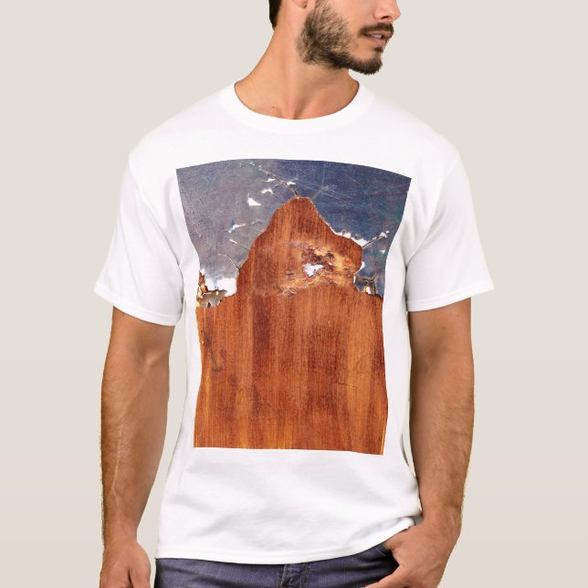 T-shirt Métal rustique : Texture Vintage en Fer. (Devant)