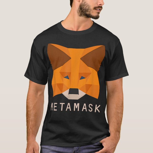 T-shirt MetaMask Fox, CryptoCurrency Wallet pour Ethereum, (Devant)
