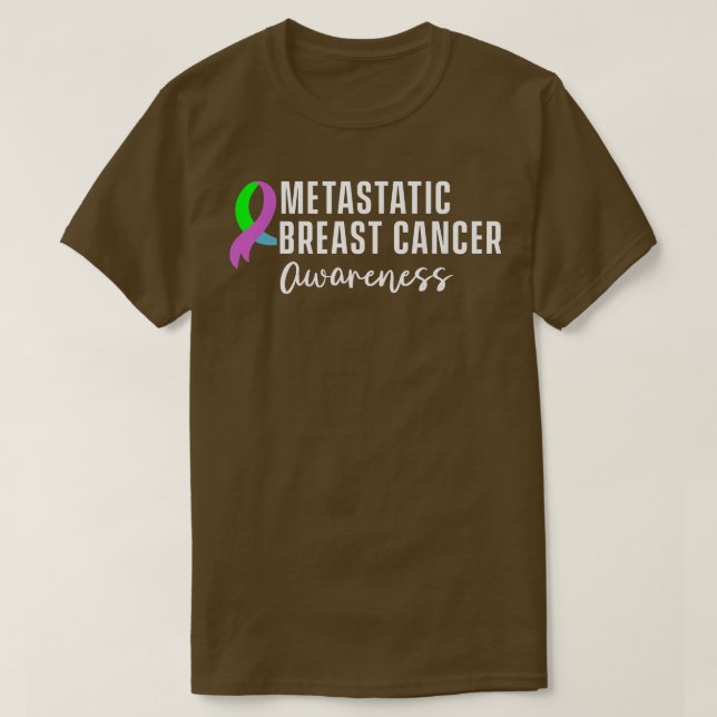 T-shirt Metastatic Breast Cancer Awareness Warrior 2266 (Design devant)
