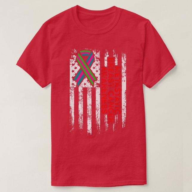 T-shirt Metastatic Breast Cancer Awareness Warrior 2273 (Design devant)