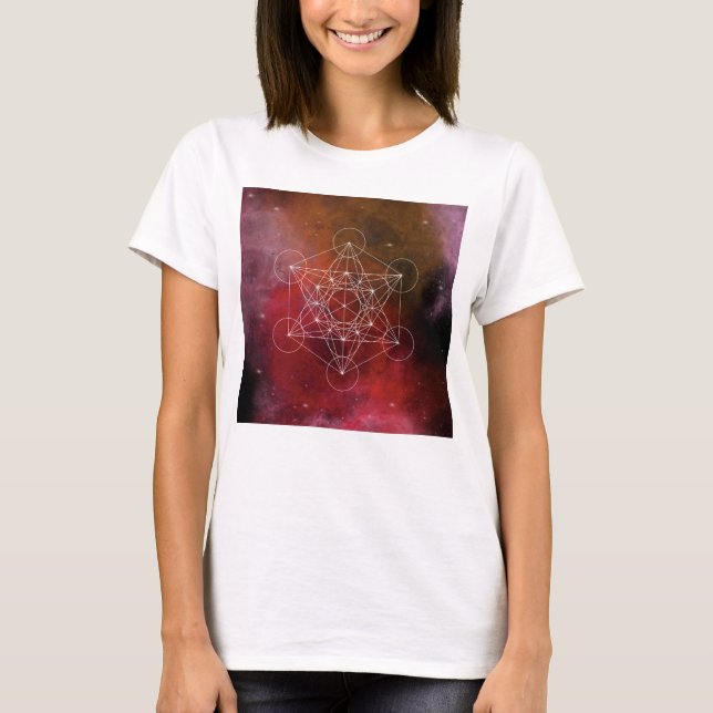 T-shirt Métatron, chakra, zen, géométrie sacrée, ange (Devant)