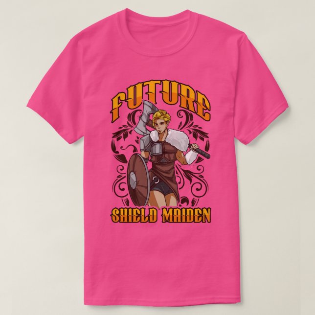 T-shirt Mete Future Shield Maiden Nordic Viking Warrior (Design devant)