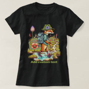 T-shirt Mete Voyageur Fox fleur sauvage, Fox Lovers