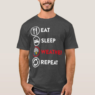 T-shirt Météorologie Météo Homme Tempête Chaser Cadea