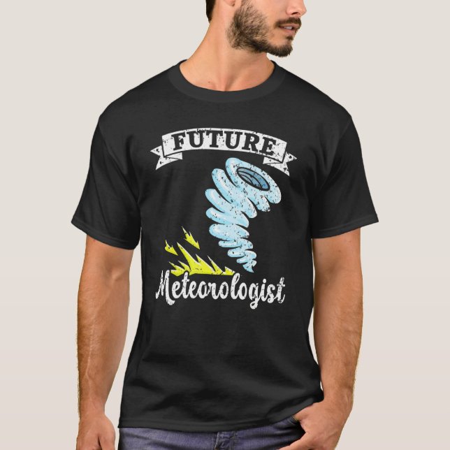 T-shirt Météorologie météorologique future Tornado Storm W (Devant)