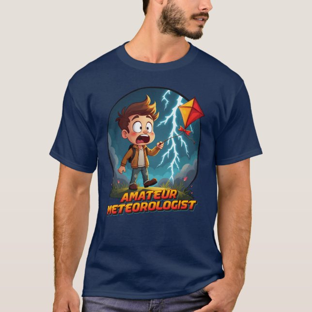 T-shirt Météorologue amateur (Devant)