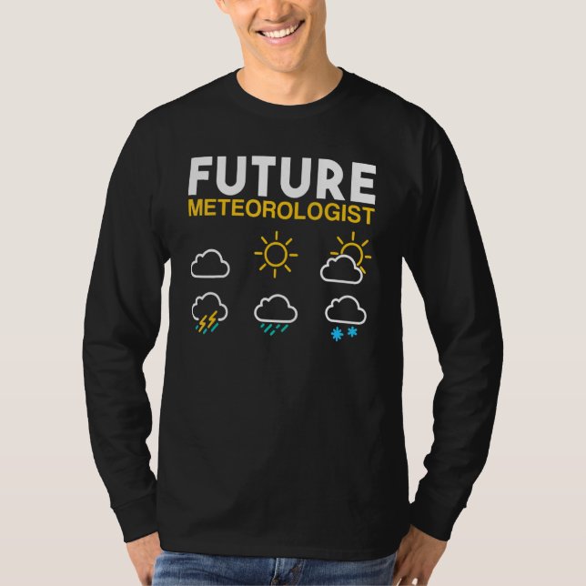 T-shirt Météorologue Prévision météorologique future Solei (Devant)