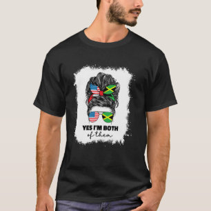 T-shirt Métis américain et jamaïcain Mix Usa Amérique Jama