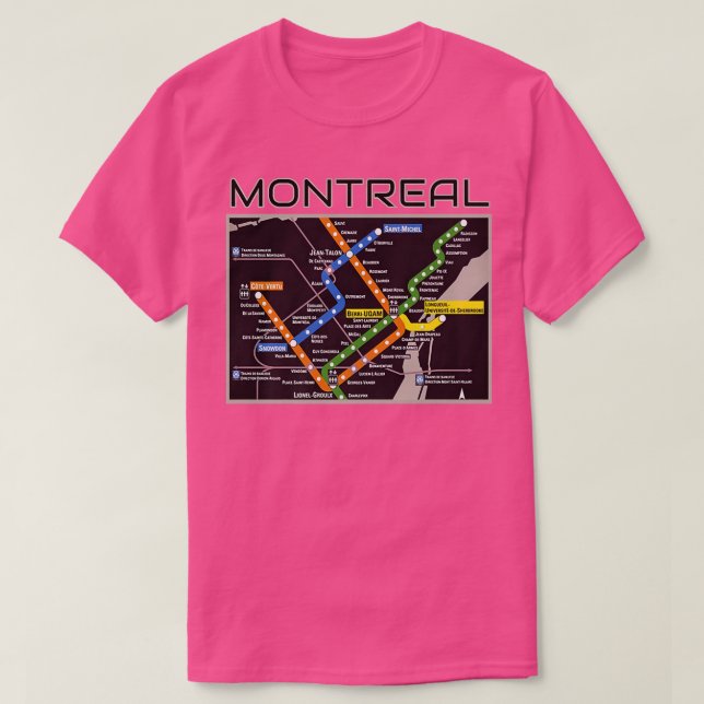 T-shirt Métro de Montréal Art Patrimoine canadien Amour (Design devant)