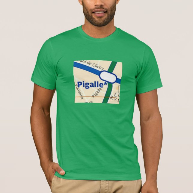 T-shirt Métro Paris Pigalle (Devant)
