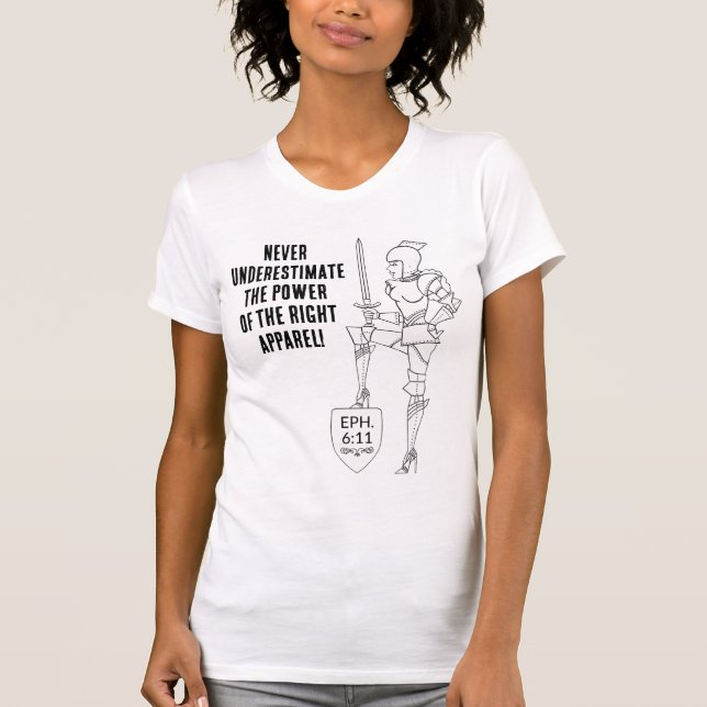 T-shirt "Mettez la combinaison complète de l'armure" T-Shi (Devant)