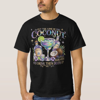T-shirt Mettez Le Lime dans Les Margaritas Rétro à La Noix