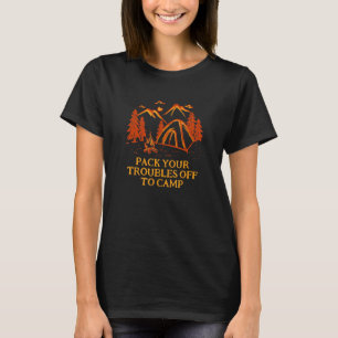 T-shirt Mettez Vos Problèmes À L'Assiette Motivationnelle