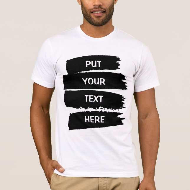 T-shirt Mettez votre texte ici, Respecter votre état d'esp (Devant)