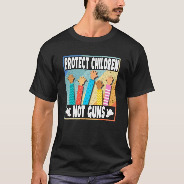 T-shirt Mettre fin à la violence des armes à feu protéger  (Devant)