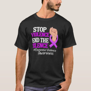 T-shirt Mettre fin à la violence Mettre fin au silence la