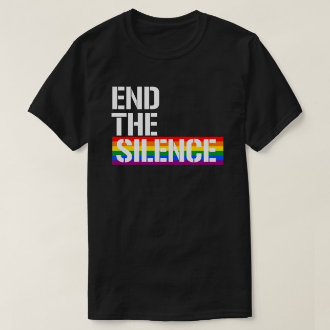 T-shirt Mettre fin au silence (Design devant)