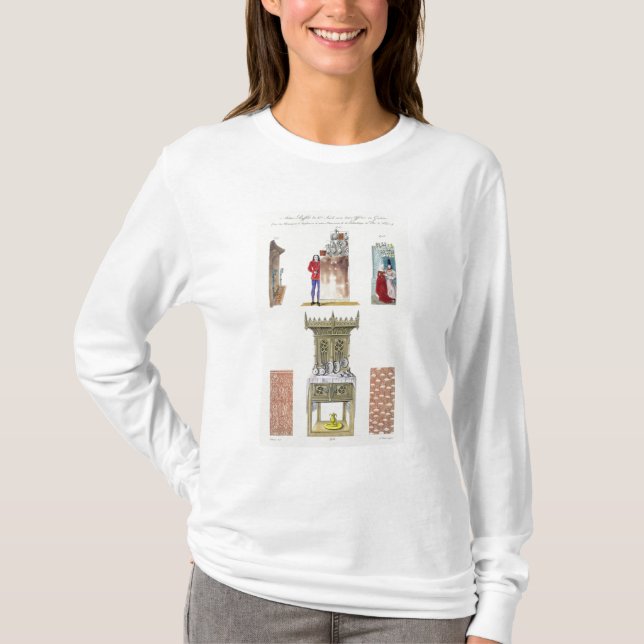 T-shirt Meubles du 15ème siècle, de 'franc de monuments (Devant)