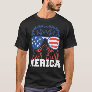 T-shirt Meule Merica Pour Hommes Et Femmes 4 juillet Aigle