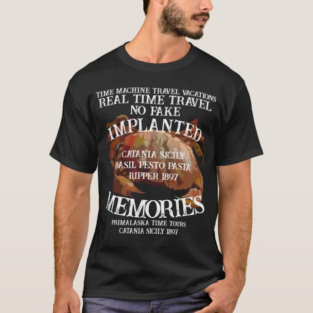 T-shirt Meurtres de TimeMachine Pesto Ripper à Catane Sici (Devant)