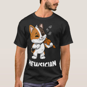 T-shirt Mewsician Violin Player Cat Violinist Musicien